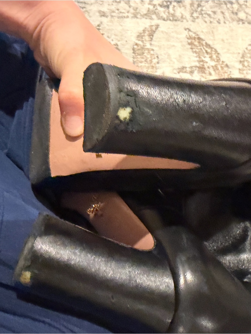 PRADA leather black women’s heeled boots - Picture 5 of 7